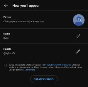 Enter your YouTube channel details