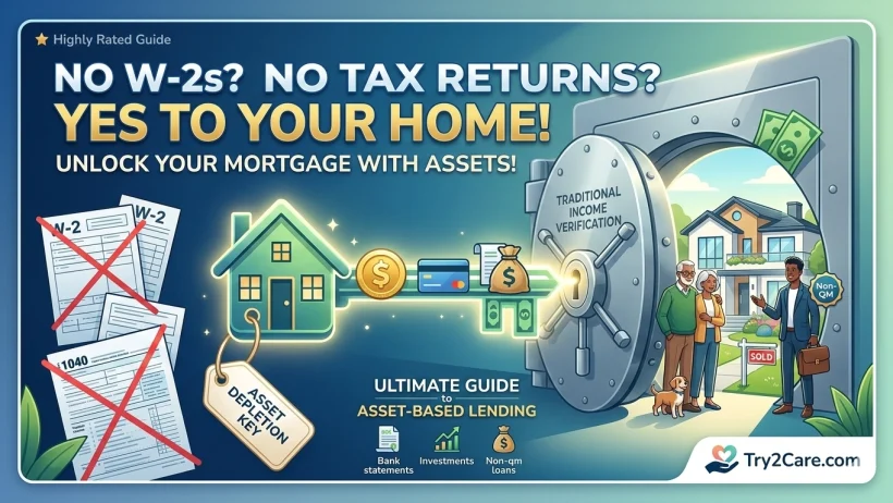 asset based mortgage lenders no tax returns